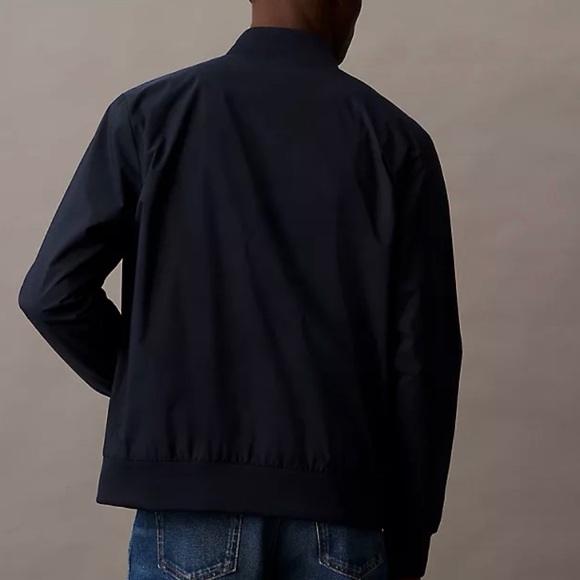 ✨$25✨Calvin Klein Matte Bomber Jacket | Navy Blue | XXL - Picture 3 of 9